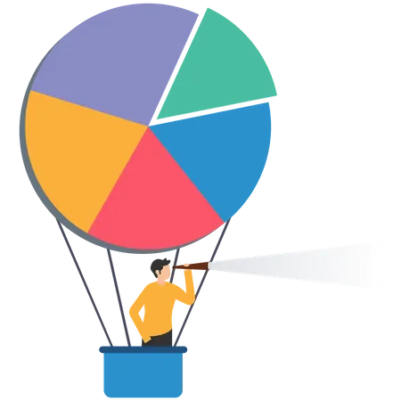 Diagramme circulaire d'affaires  Illustration