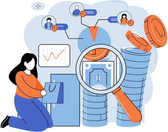 Unternehmen erfassen die Essenz komplexer Ideen und Konzepte  Illustration