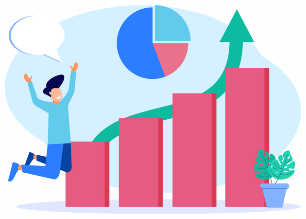 Business Career growth  Illustration