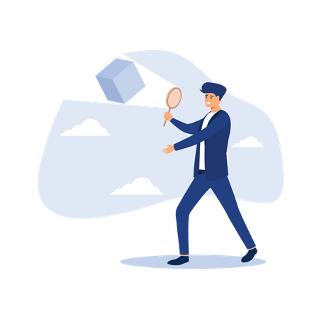Business case study or marketing research  Illustration