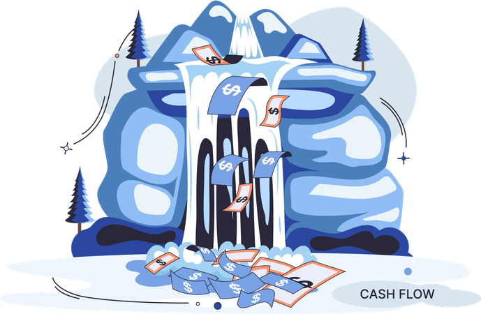 Business cash flow  Illustration