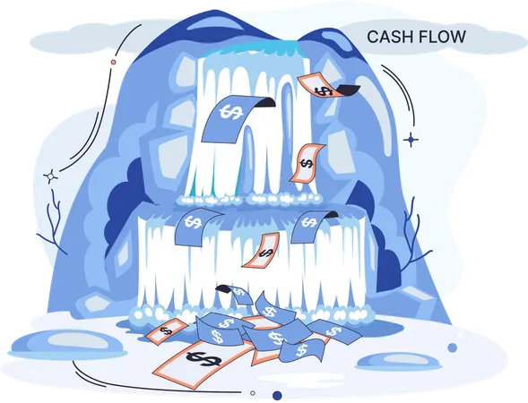 Business cash flow  Illustration