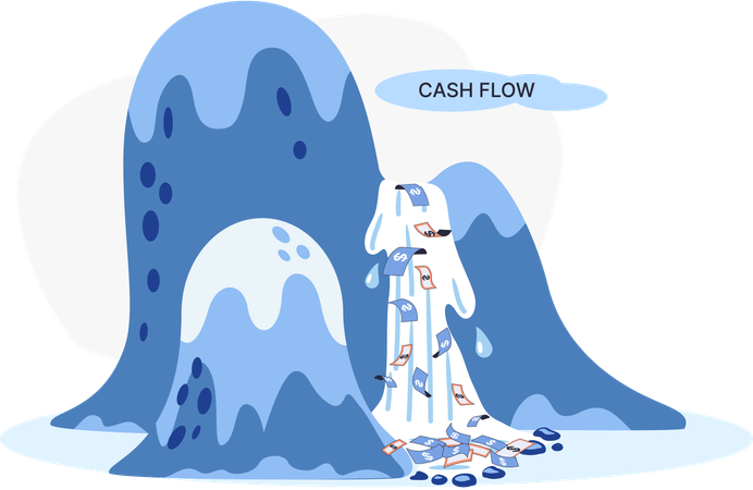 Business cash flow  Illustration