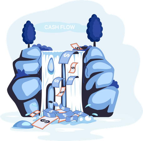 Business cash flow  Illustration