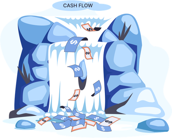 Business cash flow  Illustration