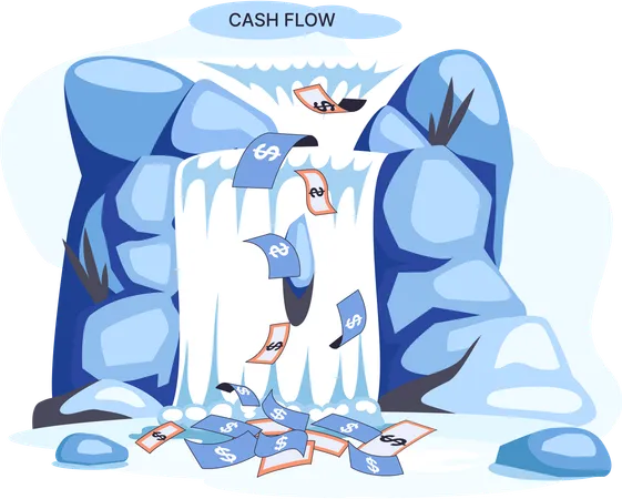 Business cash flow  Illustration