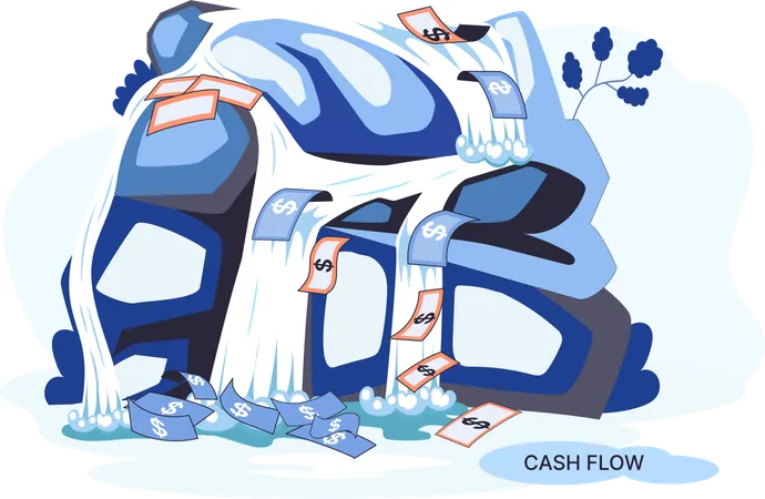 Business cash flow  Illustration