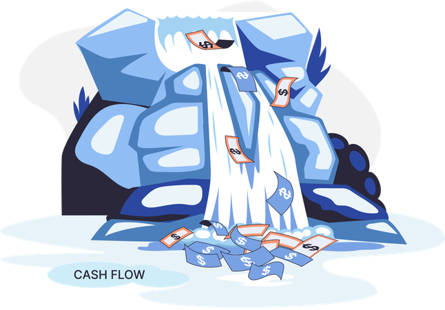 Business cash flow  Illustration