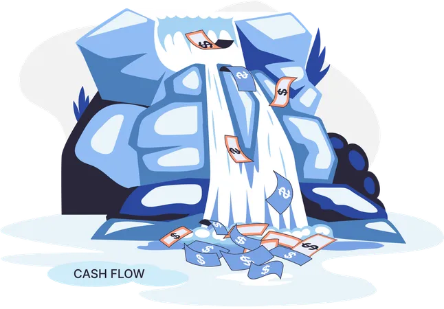 Business cash flow  Illustration