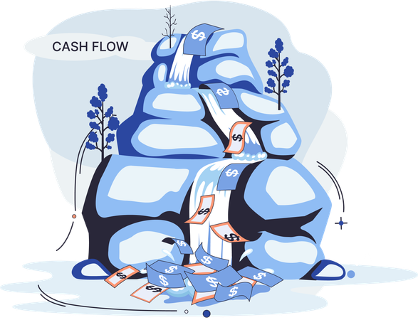 Business cash flow  Illustration