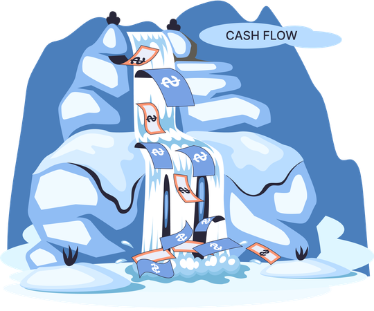 Business cash flow  Illustration