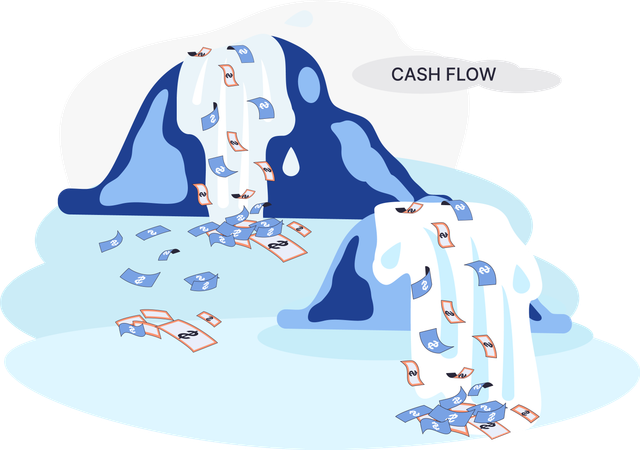 Business cash flow  Illustration