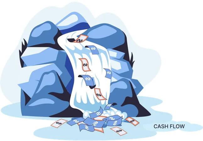 Business cash flow  Illustration