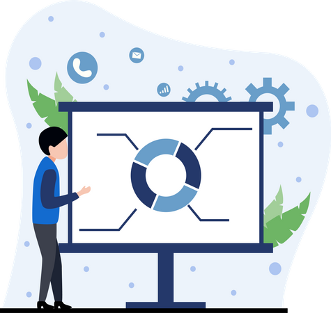 Business chart  Illustration