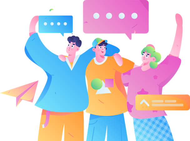 Business Chat  Illustration