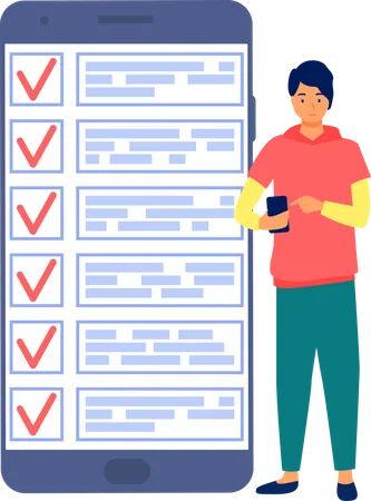 Business Checklist  Illustration
