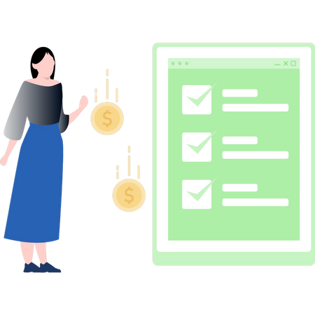 Business checklist  Illustration