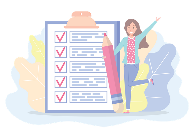 Business checklist  Illustration