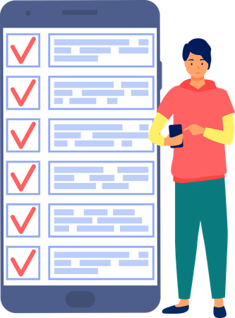 Business Checklist  Illustration