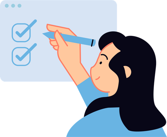 Business Checklist  Illustration