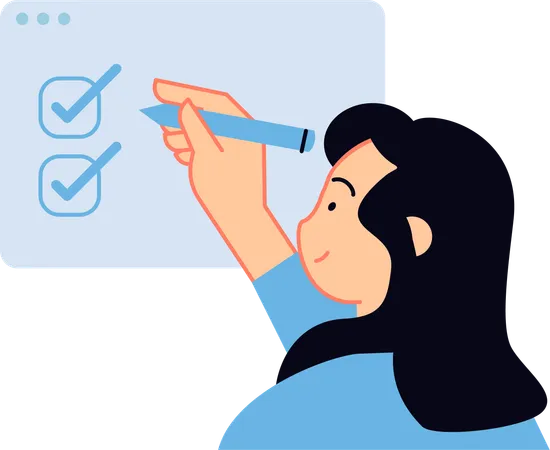 Business Checklist  Illustration