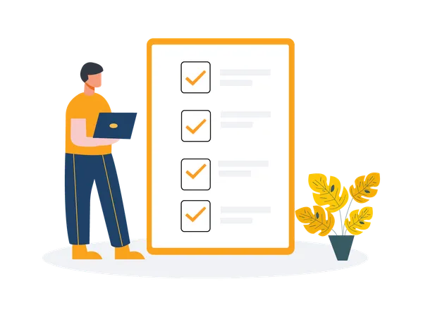 Business checklist  Illustration