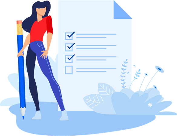 Business Checklist  Illustration