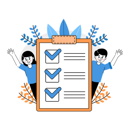 Business checklist  Illustration