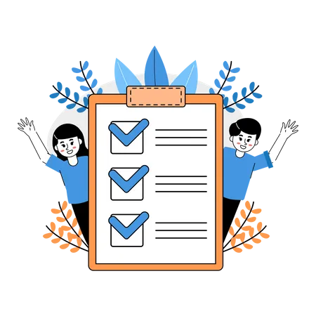 Business checklist  Illustration