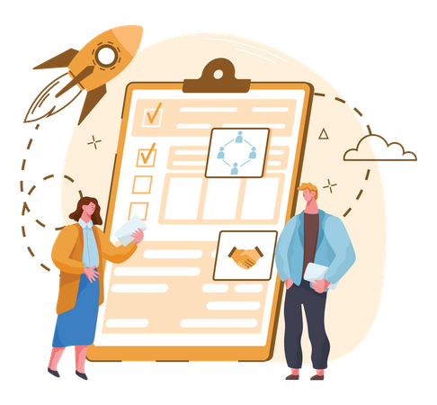 Business Checklist  Illustration