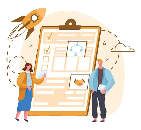 Business Checklist  Illustration