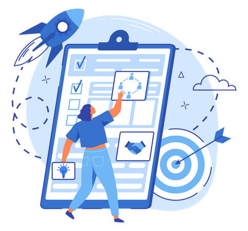Business checklist  Illustration