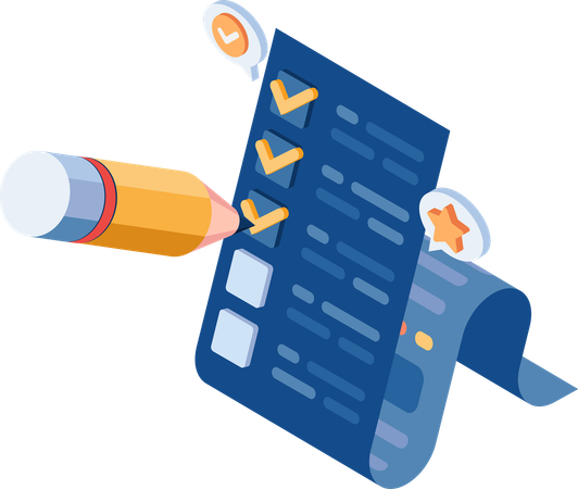 Checkliste für Unternehmen  Illustration
