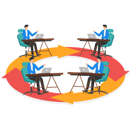 Business Circle  Illustration