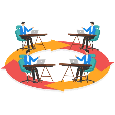 Business Circle  Illustration