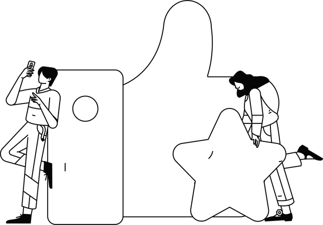 Business Client Evaluation  Illustration