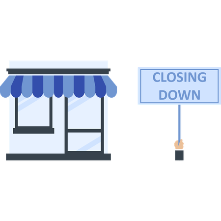 Business Closure  Illustration