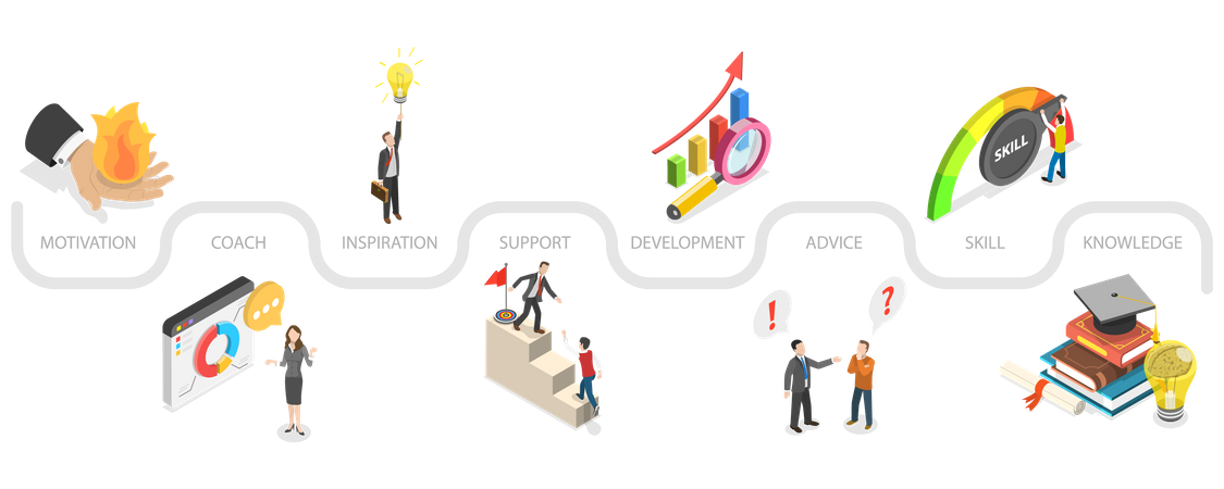 Business Coaching and Consulting  Illustration