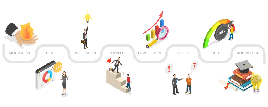 Business Coaching and Consulting  Illustration