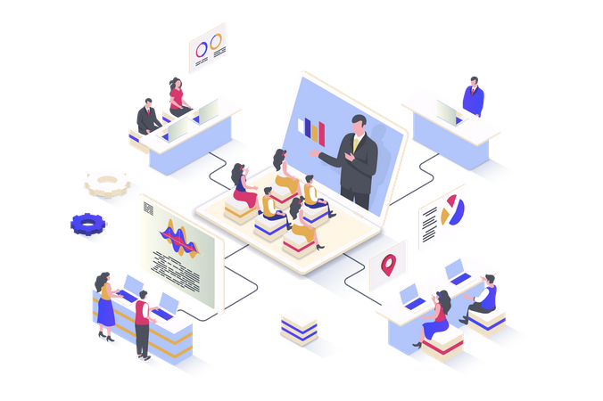 Business Coaching  Illustration