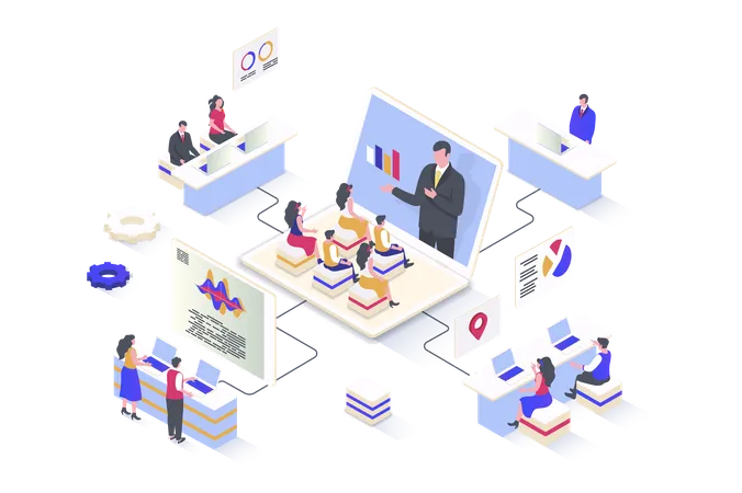 Business Coaching  Illustration