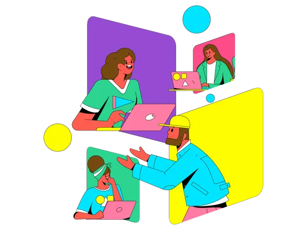 Business Collaboration  Illustration