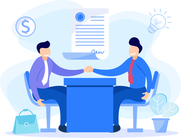 Business Collaboration  Illustration