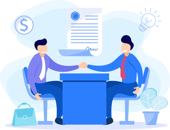 Business Collaboration  Illustration