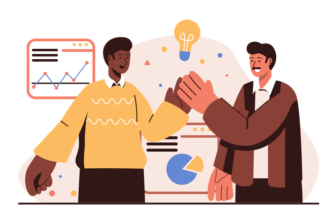 Business Collaboration  Illustration