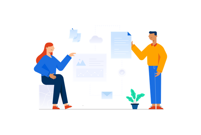 Business collaboration  Illustration