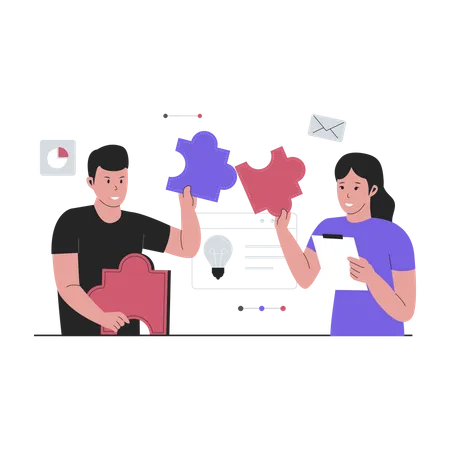 Business collaboration  Illustration