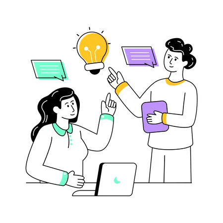 Business Collaboration  Illustration