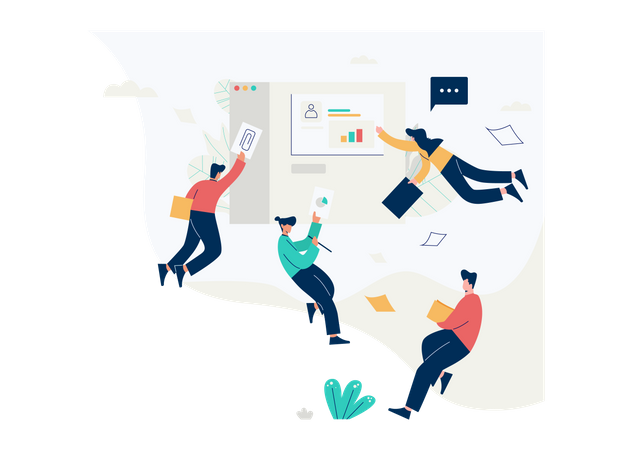 Business Collaboration  Illustration
