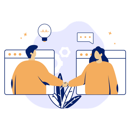 Business Collaboration  Illustration